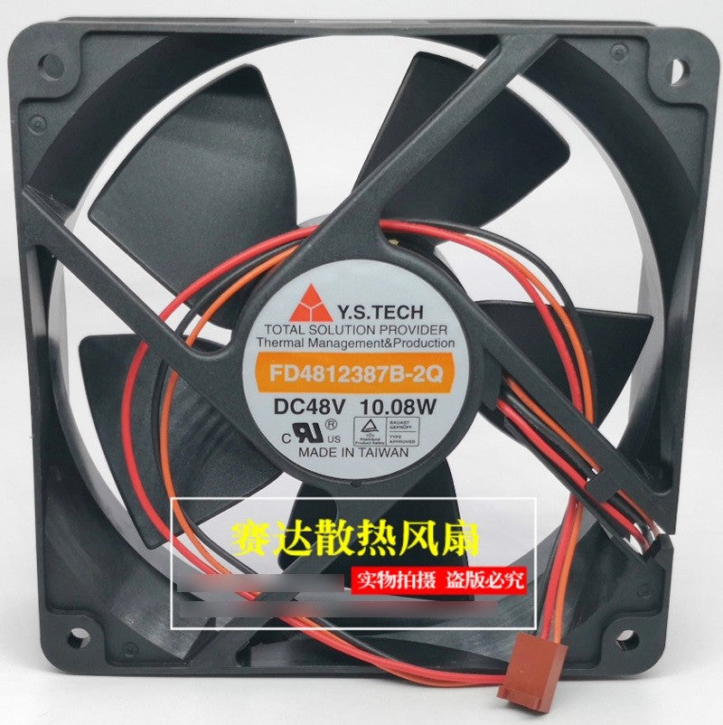Y.S.TECH FD4812387B-2Q 48V 10.08W 3wires Cooling Fan Y.S.TECH FD4812387B-2Q 48V 10.08W 3wires Cooling Fan